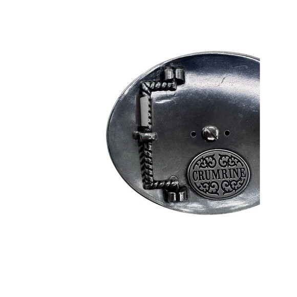 Crumrine Texas Star Floral Swirl Ornate Western Belt Buckle Fast Shipping - Picture 10 of 14